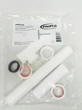 Proflo Plastic End Outlet Waste Disposer Kit 1-1/2in x 13in PFEWP200 New