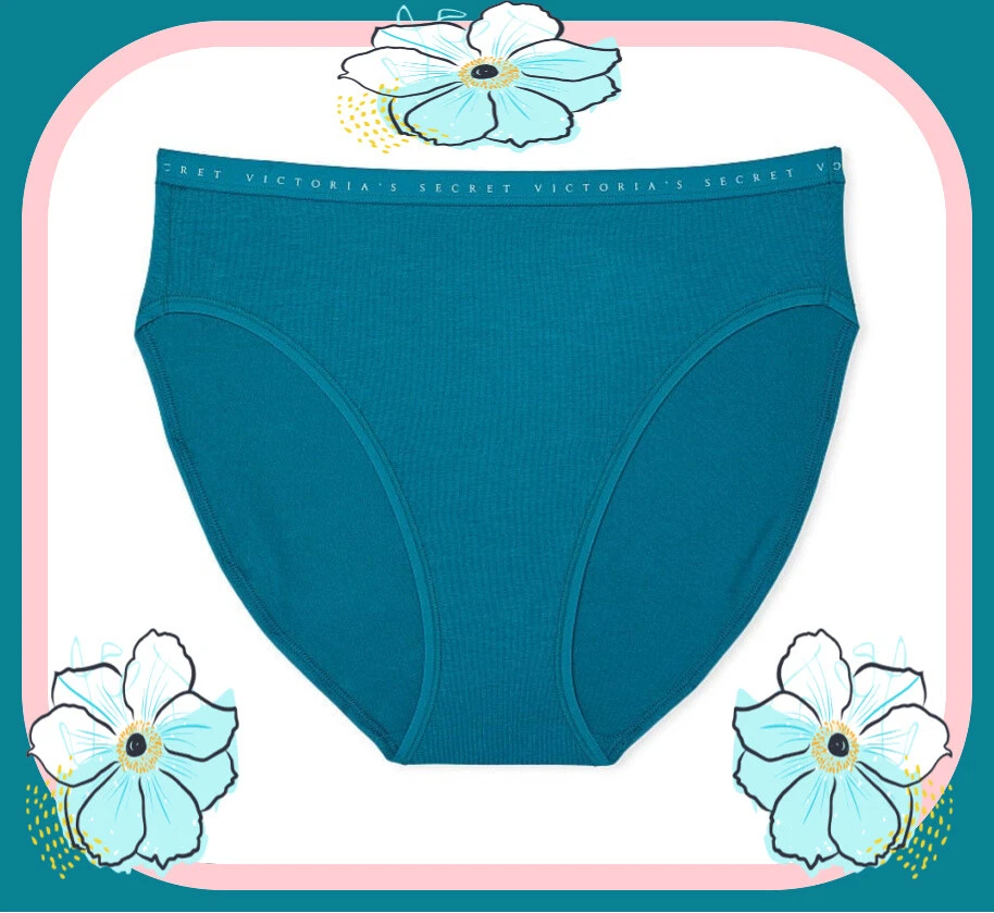 Victoria's Secret High-Leg Brief Panty Slip in M/L Schwarz (Neu (gemäss