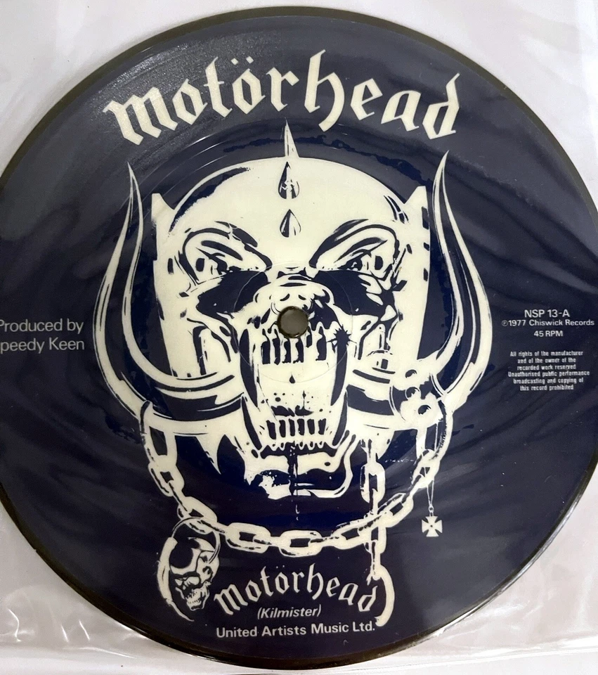 Motorhead City Kids Picture Disc 7" Vinyl Lemmy Kilmister Fast Clarke 1977 - Image 2 of 4