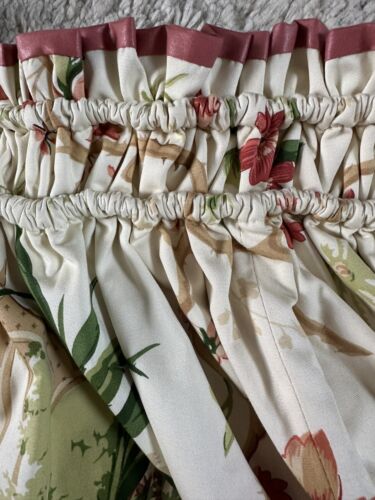 Vintage TOILE Valance Custom Made Palm Beach Regency Ming Chinoiserie 18x65" - Bild 7 von 20