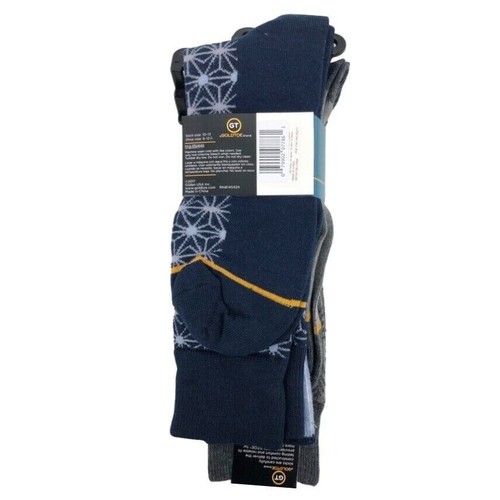 GT by Goldtoe Fashion Crew Socks Reinforced Toes 3 Pair/Pack New - Picture 2 of 4