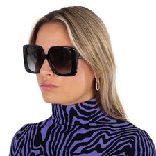 Gucci Grey Square Ladies Sunglasses GG1314S 001 55 GG1314S 001 55