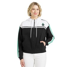 Women's WEAR by Erin Andrews Black/White New York Liberty Color Blocked Full-Zip