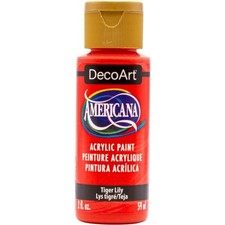 DecoArt Americana Acrylic Paint 2oz-Tiger Lily
