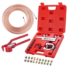 25 ft 3/16" Copper Coated Brake Line Kit 16 Brake Line Fittings and 4 Unions ...