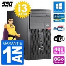 PC Tour Fujitsu Esprimo P520 MT Intel i3-4130 RAM 8Go SSD 480Go Windows 10 Wifi