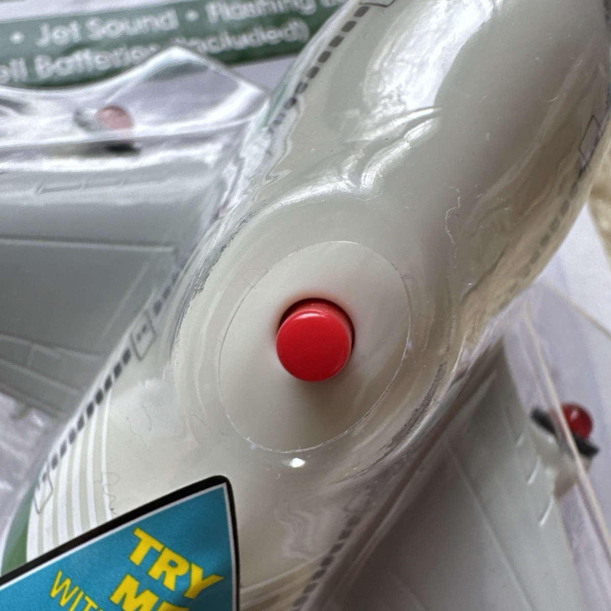 New ALITALIA Toy Kids Fun Plane Jet Pull-Back Release Light Up