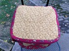 VTG Maggie Brown Quilted Floral Travel Rolling Luggage Zipper Bag w/ Handle EUC — photo 2