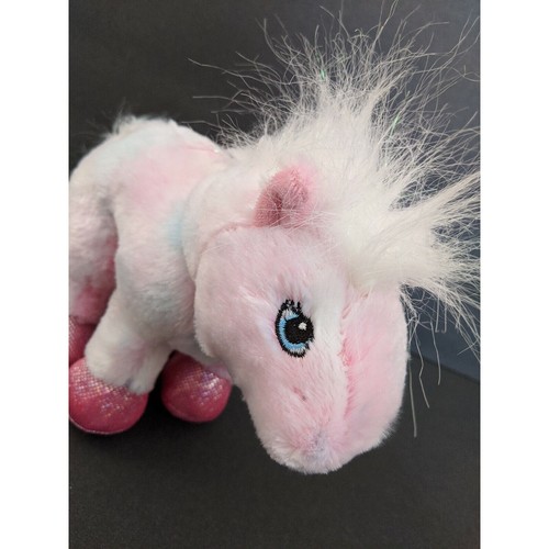 7" Ganz Webkinz Pink glitter Pony horse HM117 Plush Stuffed Animal No Code - Picture 6 of 7