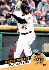 2016 Salt Lake Bees Choice #22 Kaleb Cowart Adel Georgia GA Baseball Card