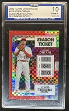 2022 Chronicles Shohei Ohtani Contenders Optic Building Blocks #4 Angels ISA 10