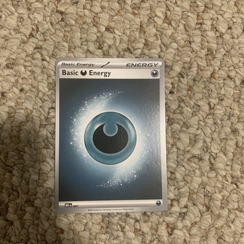 Basic Darkness Energy - 007 7 Mega Evolution Energies Pokemon Reverse Holo NM