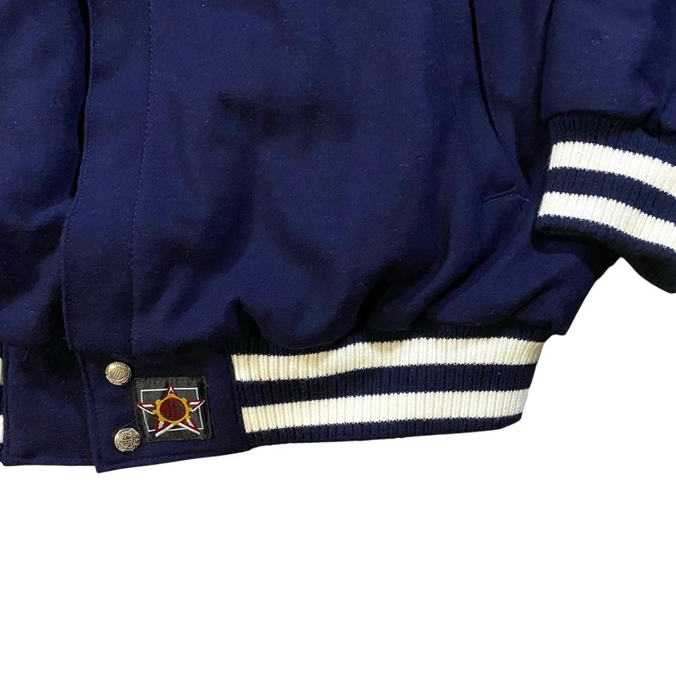 Chaqueta de cuero de lana vintage de los años 90 de los New York Yankees - 2XL Foto 2 de 4