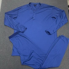 Patagonia Capilene Set Men XL VTG Blue Base Layer Made In USA Top And Bottom