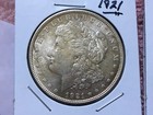 LOT OF 2 x 1921 - S + P  VERY NICE  MORGAN  90 %  SILVER DOLLAR COINS.  LOT # 3 — photo 2