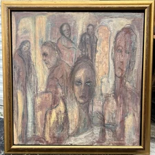 Expressionist Surrealist Modernist Portrait Oil Painting Roberto Romei Rotondo