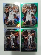 Aaron Gordon 2020-21-22 Panini Prizm Silver & Green #217 & #148 Nuggets