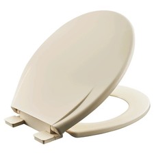 American Standard MightyTuff Plastic Bone Round Soft Close Toilet Seat 125K