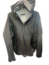 Vintage Old Navy Sz S Zip Windbreaker Black Active Trek System Mesh Rain Jacket