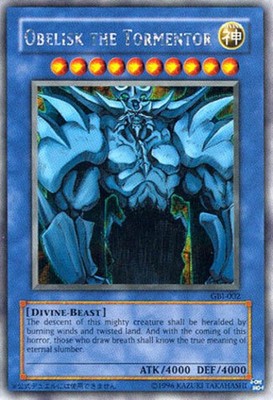 Yugioh! HP Obelisk the Tormentor - GBI-002 - Secret Rare - Unlimited Edition Hea
