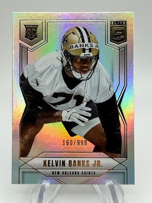 2025 Donruss Elite KELVIN BANKS JR. Base Rookie /999 First NFL Uni #138 Saints