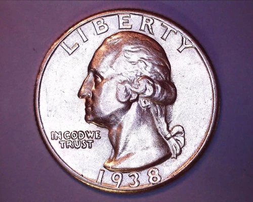1938 WASHINGTON QUARTER  BU **331-6