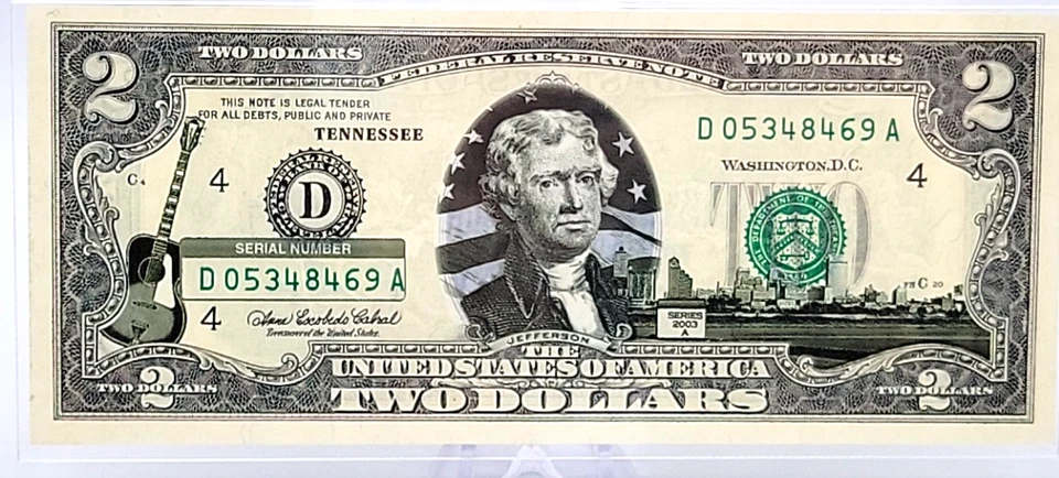 Lot of 2003 A $2 Texas Florida Montana Alabama Illinois Rhode Island Lot. H78 - Image 4 of 4