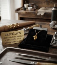 ⚜️RARE PÉPITE FAIT MAIN EN OR JAUNE 22/23K PENDENTIF 22MM 🇫🇷 3,03 GR⚜️RÉF 1.43