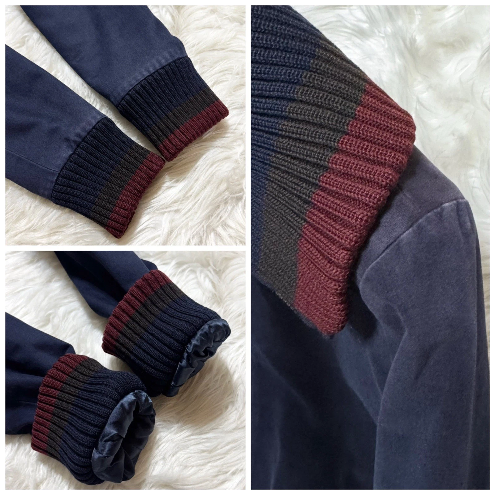 LOUIS VUITTON（LV） Autentica giacca blusa Louis Vuitton passerella costola commutazione sfumata 44 LV