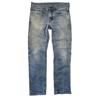 Levis 511 Slim Fit Jeans Mens 31x30 Light Wash Denim Retro Western Cowboy Casual