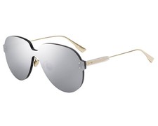 CHRISTIAN DIOR DIORCOLORQUAKE3 YB7/T4 GOLD w SILVER MIRROR LENS SUNGLASSES ITALY