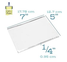 Gel Press Monoprinting Plate 5x7 Reusable for Mixed Media DIY Crafts New