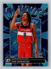 Bub Carrington 2024-25 Donruss Optic #8 My House Purple Washington Wizards