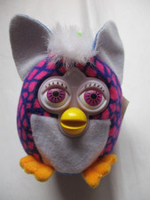 Vintage Furby 2000 McDonald's Happy Meal Toy Plush Clip - On Keychain loose