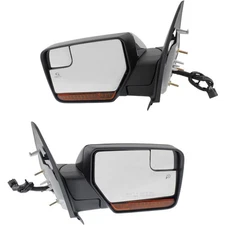 Power Heated Mirrors For 2012-2014 Ford Expedition L & R Turn Signal Power Fold