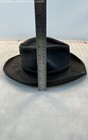 Men's Vintage Henschel Leather Western Wide Brim Fedora Hat Size L — photo 3