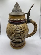 Vintage 1977 Avon Large Stein A79574 Nautical Themed