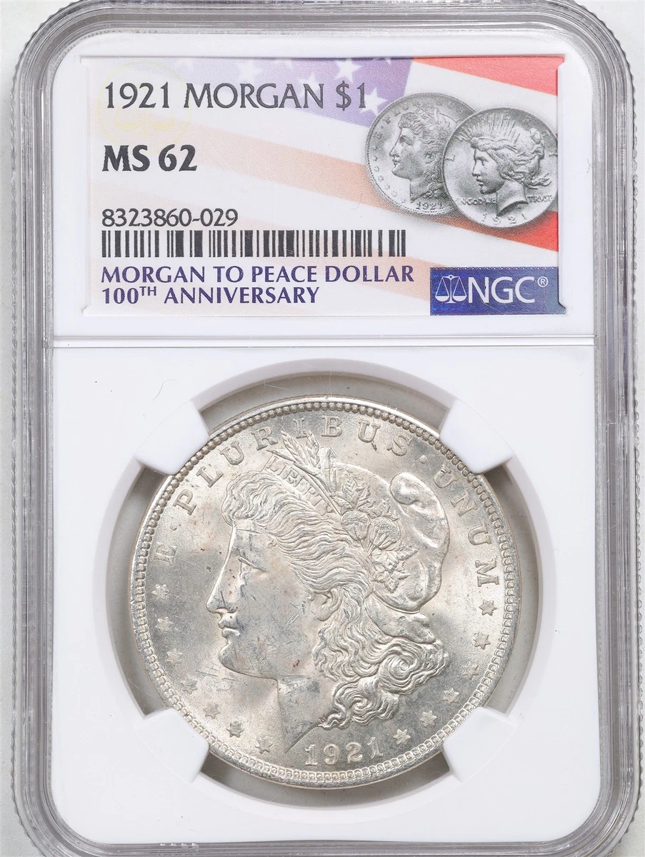 MS 62 Graded 1921 Year Morgan US Dollars (1878-1921) for sale | eBay
