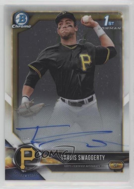 2018 Bowman Draft Chrome Draft Pick Auto Travis Swaggerty #CDA-TS