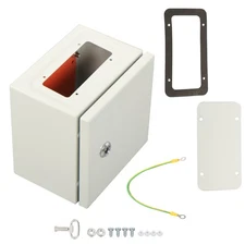 Dustproof Steel Junction Box 8x8x6", NEMA 4X Waterproof Electrical Enclosure