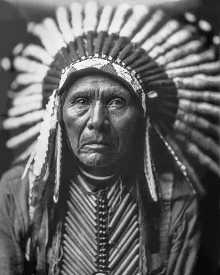 #ad #ad 1905 Native American Chief Three Horses Lakota Sioux 8x10 PHOTO PRINT $6.98