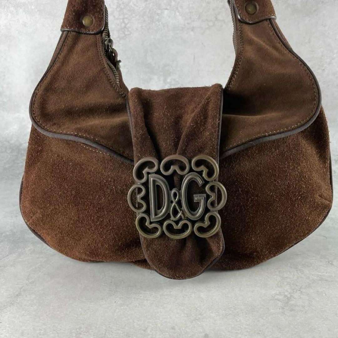 90's Dolce & Gabanna Suede Shoulder Bag Auth From Japan RA 90's Dolce & Gabanna Suede Shoulder Bag Auth From Japan RA
