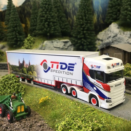 Scania CS20 HD, semi-remorque, TiDe Spedition - HERPA 319645 - HO 1/87 | Zustand: Neuf