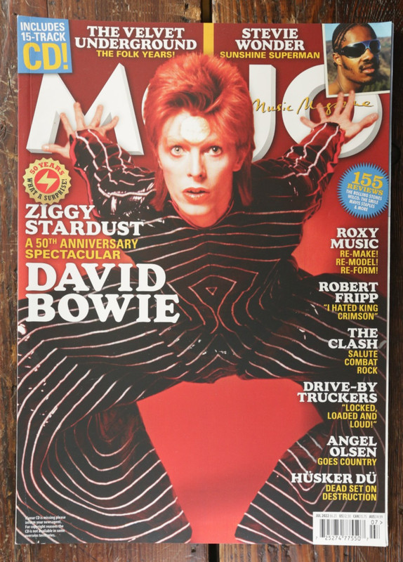 MOJO No 344 JULY 2022 David Bowie ROXY MUSIC Angel Olsen DRIVE BY TRUCKERS Used