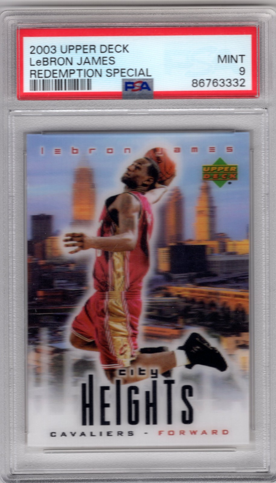 2003 Upper Deck LeBron James Redemption Special RC Rookie PSA 9