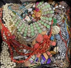Huge 19 Pound Vintage to Now Costume Jewelry Good Use Wear Sell Craft Lot# GB23