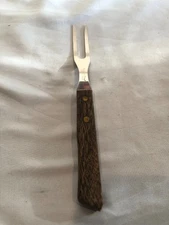 VINTAGE Hanford Forge Meat Carving Serving Fork 2 Prong #G13