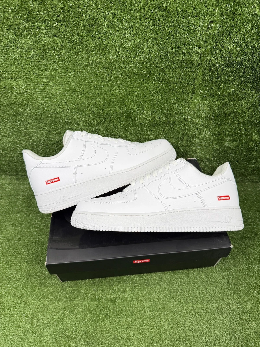 Nike Air Force 1 x Supreme Low Box Logo - White for Sale