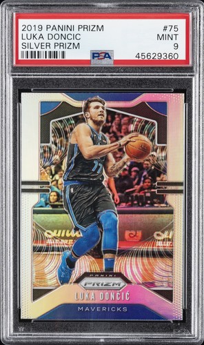 2019 PANINI PRIZM SILVER PRIZM #75 LUKA DONCIC PSA 9
