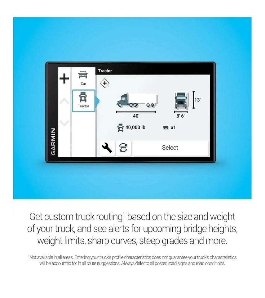 Garmin dēzl OTR610 Large Easy-to-Read 6” GPS Truck Navigator  - Image 3 of 4